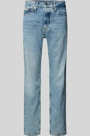 Calvin Klein Straight Leg Jeans mit Label-Detail in , Größe 31/30