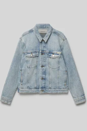 Calvin Klein Regular Fit Jeansjacke mit Brusttaschen in , Größe 152