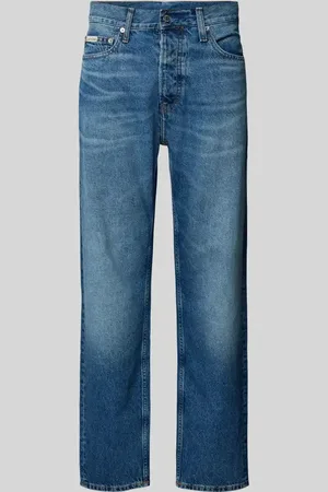 Calvin Klein Straight Leg Jeans mit Label-Detail in , Größe 30/30