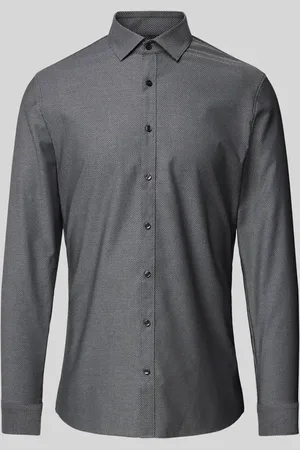 Olymp Super Slim Fit Business-Hemd mit Knopfleiste in , Größe 38