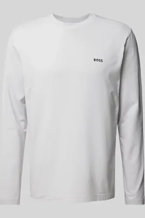 HUGO BOSS Longsleeve mit Label-Print in , Größe M