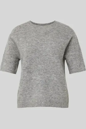 Christian Berg Strickshirt aus Woll-Mix mit Rundhalsausschnitt in , Größe L