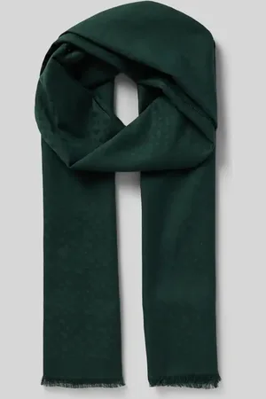 HUGO BOSS Schal mit Label-Detail und Woll-Anteil Modell 