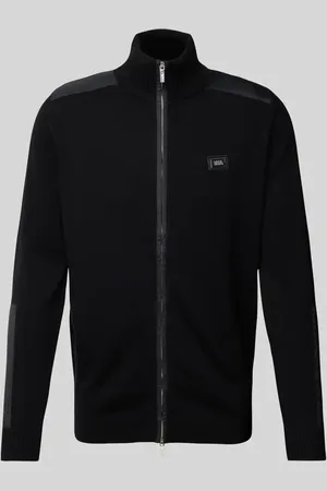 Karl Lagerfeld Strickjacke mit Label-Patch in , Größe S