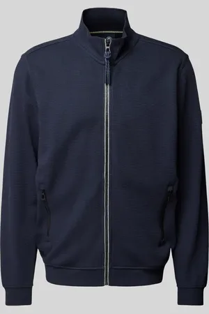 Lerros Sweatjacke mit Label-Patch Modell 