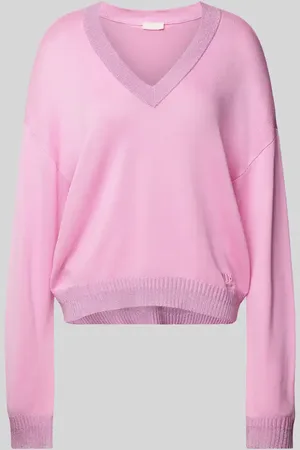 Liu Jo Oversized Strickpullover mit gerippten Abschlüssen in , Größe M