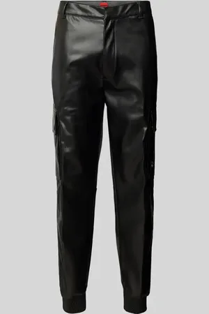 HUGO BOSS Regular Fit Cargohose in Leder-Optik Modell 