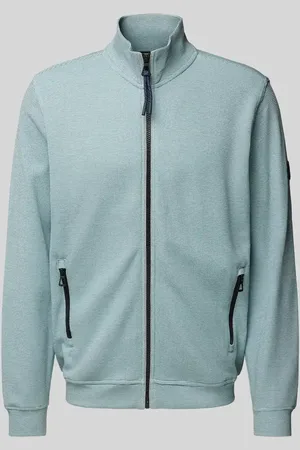 Lerros Sweatjacke mit Label-Patch Modell 