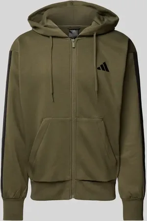 adidas Sweatjacke mit Logo-Stitching in , Größe S