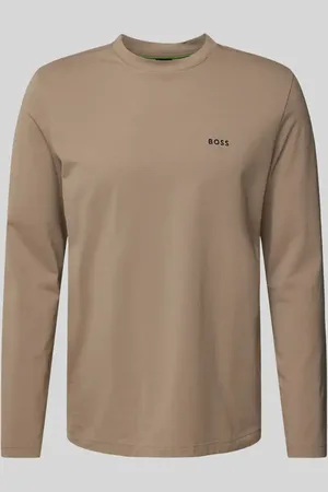 HUGO BOSS Longsleeve mit Label-Print in , Größe S