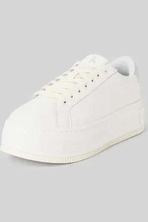 Calvin Klein Ledersneaker mit Plateausohle in , Größe 37