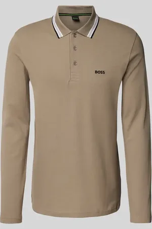 HUGO BOSS Regular Fit Poloshirt mit Label Stitching Modell 