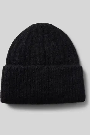 American Vintage Beanie mit Strukturmuster und Alpaka-Anteil Modell 