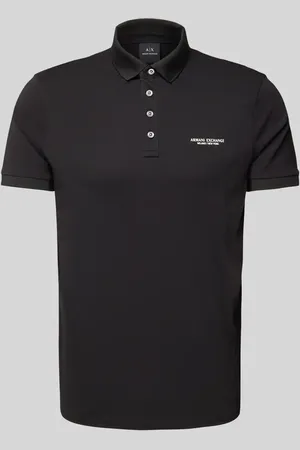 Armani Exchange Poloshirt mit Label-Print in , Größe S