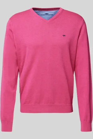 Fynch-Hatton Strickpullover mit Logo-Stitching in , Größe S