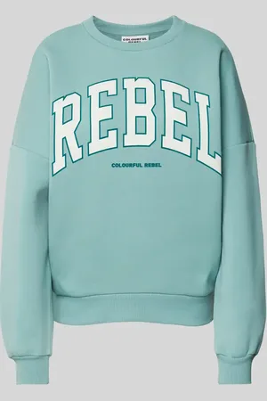 Colourful rebel Sweatshirt mit Label-Print in , Größe XS