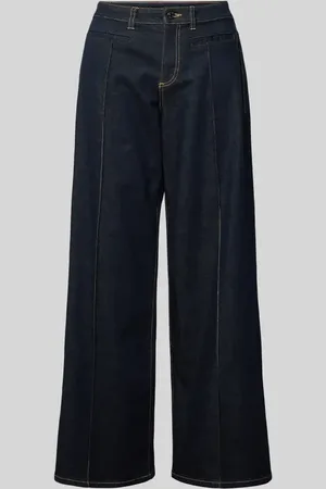 Comma, Wide Leg Jeans mit Kontrastnähten in , Größe 38/32