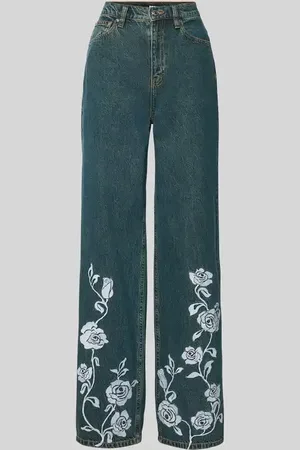 ROTATE Straight Fit Jeans aus Baumwolle in , Größe 24