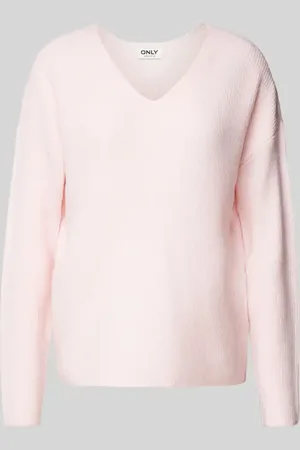 ONLY Regular Fit Strickpullover mit V-Ausschnitt Modell 