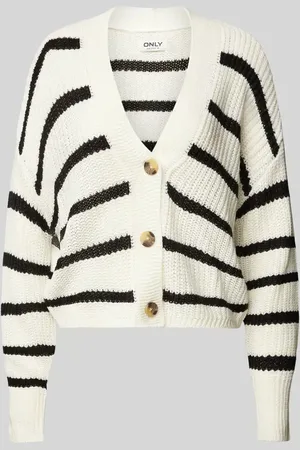 ONLY Regular Fit Strickjacke mit Streifenmuster Modell 