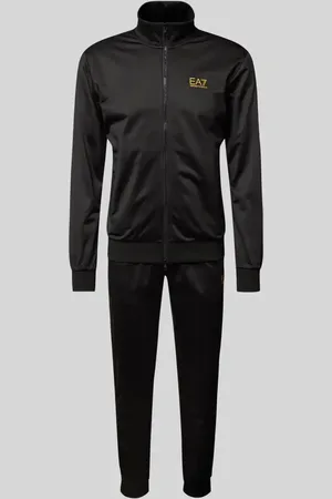 EA7 Regular Fit Trainingsanzug mit Label Print in , Größe S