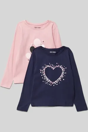 Blue Seven Longsleeve mit Motiv-Print im 2er-Pack in , Größe 92