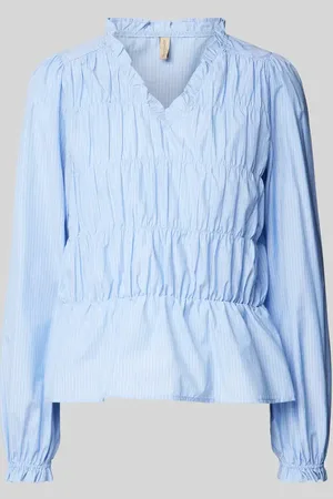 soyaconcept Regular Fit Bluse mit V-Ausschnitt Modell 