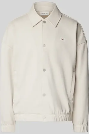 Calvin Klein Sweatjacke mit Label-Patch in , Größe L