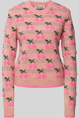 Essentiel Antwerp Strickpullover mit Motiv-Stitching Modell 