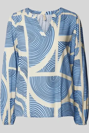 soyaconcept Slim Fit Bluse aus Viskose mit Tunikakragen Modell 