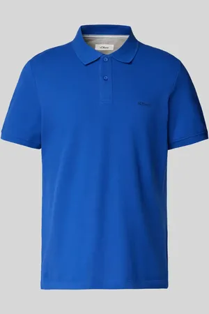 QS by s.Oliver Regular Fit Poloshirt aus Baumwoll-Piqué mit Label-Stitching in , Größe S