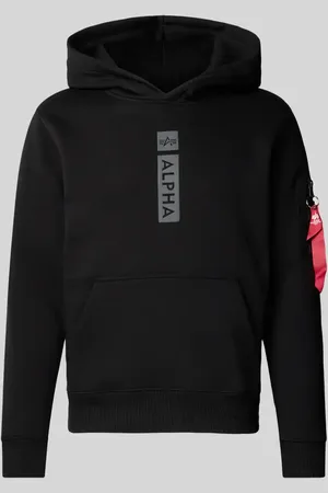 Alpha Industries Hoodie mit Label-Print in , Größe S