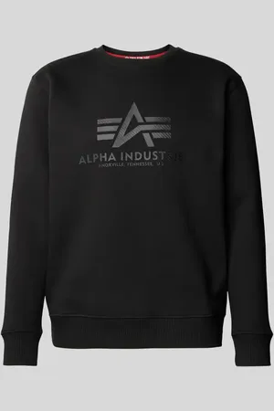 Alpha Industries Sweatshirt mit Label-Print in , Größe M