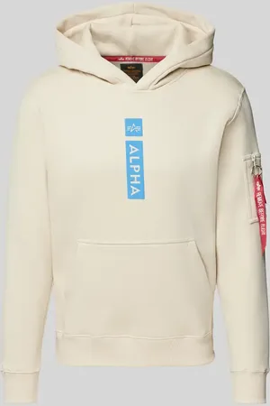 Alpha Industries Hoodie mit Label-Print in , Größe M