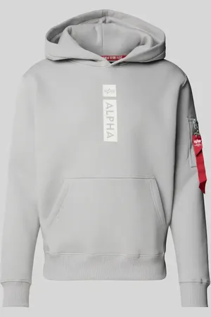 Alpha Industries Hoodie mit Label-Print in , Größe L