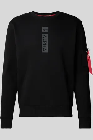Alpha Industries Sweatshirt mit Label-Print in , Größe M