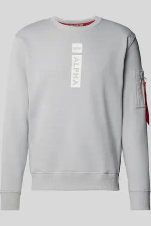 Alpha Industries Sweatshirt mit Label-Print in , Größe XS