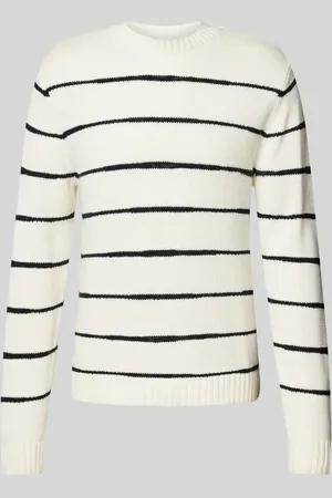 Casual Friday Strickpullover mit gerippten Abschlüssen Modell 