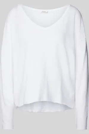 American Vintage Longsleeve mit geripptem V-Ausschnitt Modell 