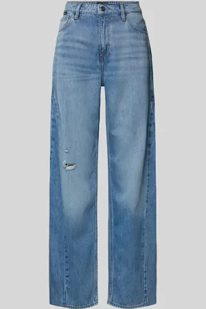 HUGO BOSS Wide Leg Jeans im Destroyed-Look Modell 