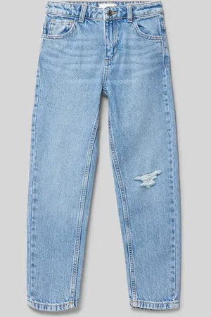 MANGO Mom Fit Jeans im aus reiner Baumwolle in , Größe 140