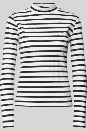 QS by s.Oliver Shaped Fit Langarmshirt mit Baumwoll-Anteil in , Größe 40