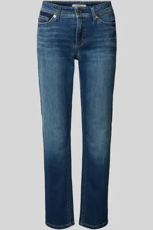 Cambio Verkürzte Straight Fit Jeans aus Baumwoll-Mix Modell 