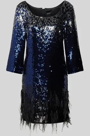 Marc Cain Midikleid mit Paillettenbesatz in , Größe 34