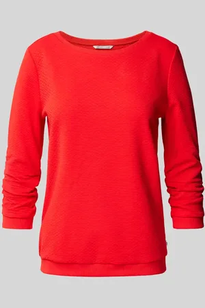TOM TAILOR Tailliertes Sweatshirt mit Strukturmuster in , Größe XS