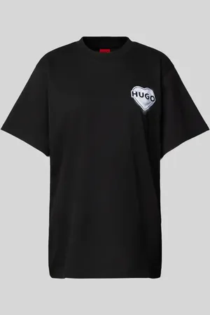 HUGO BOSS T-Shirt mit Label-Print in , Größe XS