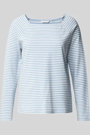 TOM TAILOR Regular Fit Langarmshirt aus reiner Bio-Baumwolle in , Größe XS