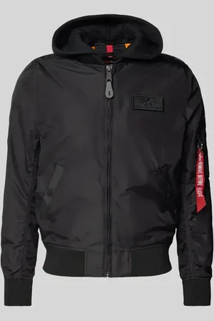 Alpha Industries Jacke mit Label-Patch in , Größe XL