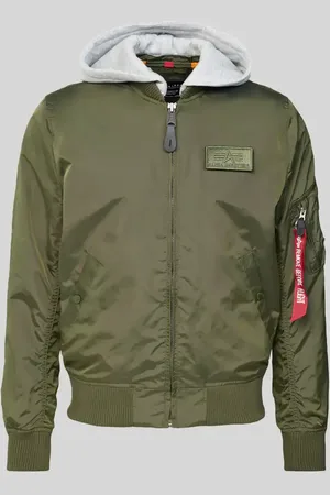Alpha Industries Jacke mit Label-Patch in , Größe S
