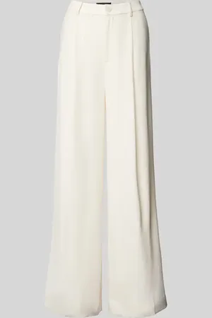 Ralph Lauren Wide Leg Bundfaltenhose mit Gürtelschlaufen Modell 